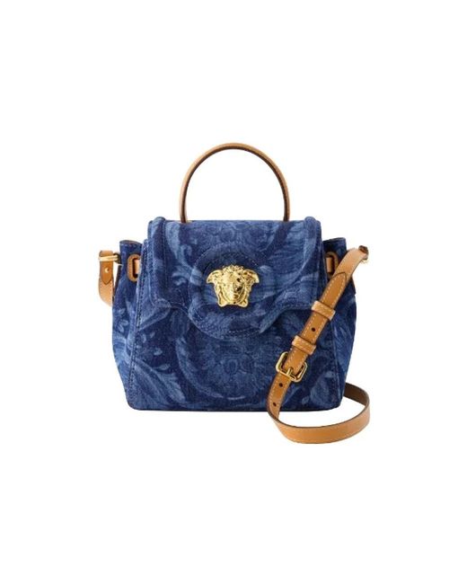 Versace Blue Shoulder Bags
