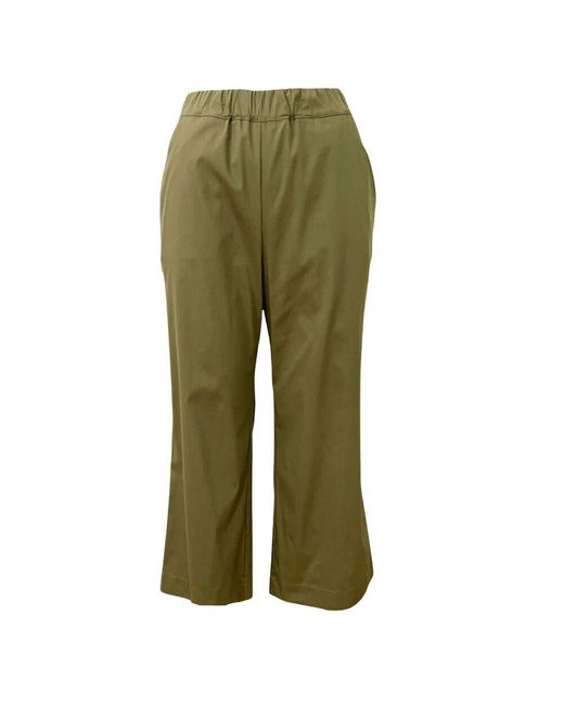 Gran Sasso Green Dunkelgrüne Hose Mit Elastischem Bund