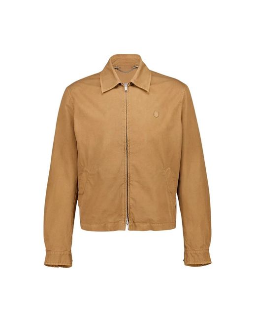 McQueen Jassen ,Bruin ,Katoen Geborduurde Skull Blouson in het Brown voor heren