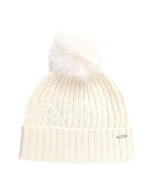 HUGO White Beanies