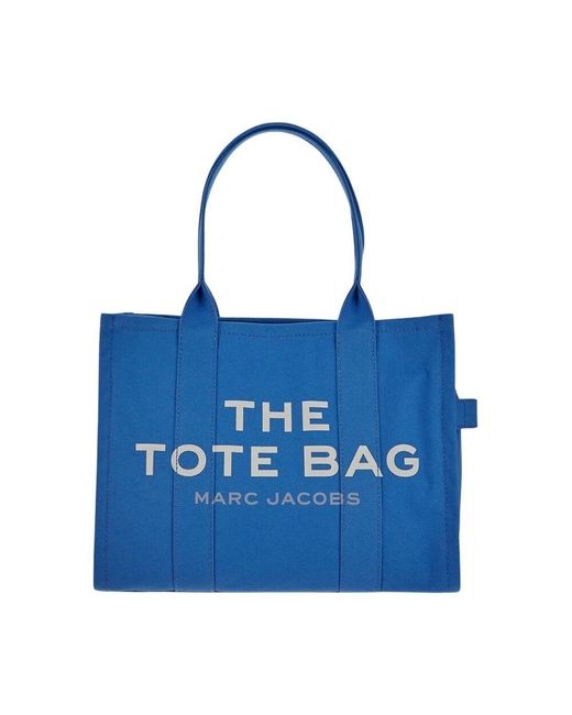 Marc Jacobs Blue Canvas Tote Tasche Frühling Blau