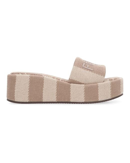 Fendi Pink Wedges