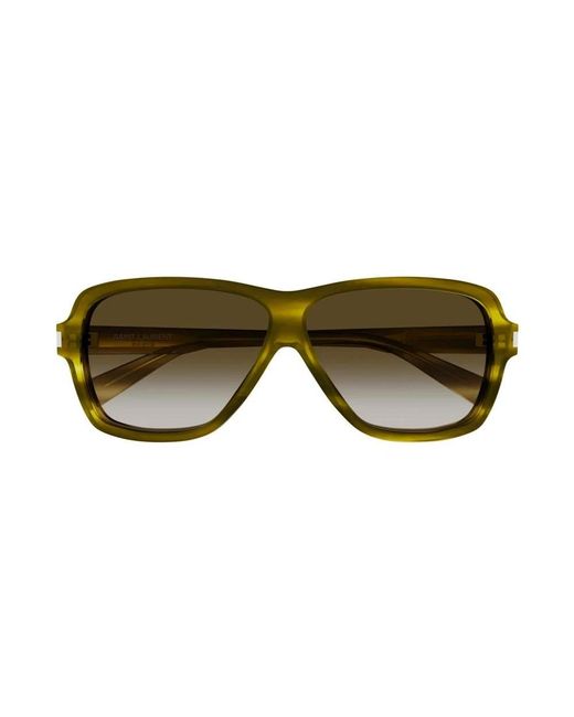 Saint Laurent Brown Sunglasses for men