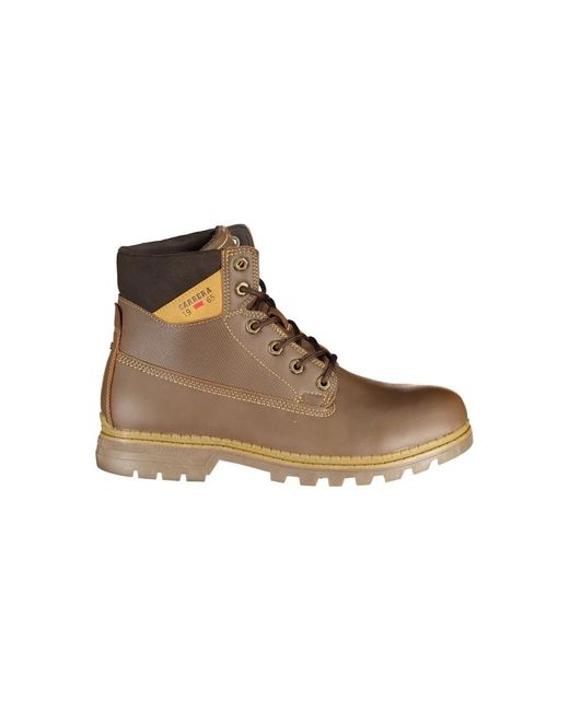 Carrera Brown Lace-Up Boots for men