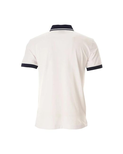 EA7 Stretch piqué polo shirt in White für Herren