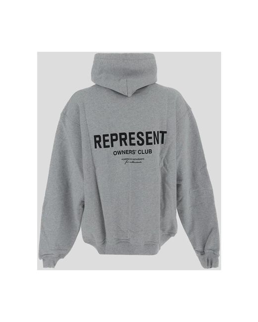 Represent Baumwoll-sweatshirt in Gray für Herren