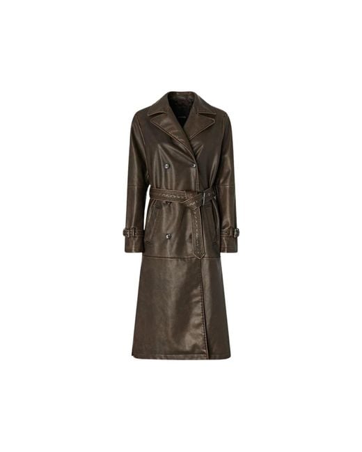 Pinko Brown Trench Coats