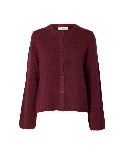 SELECTED Cardigans in het Purple