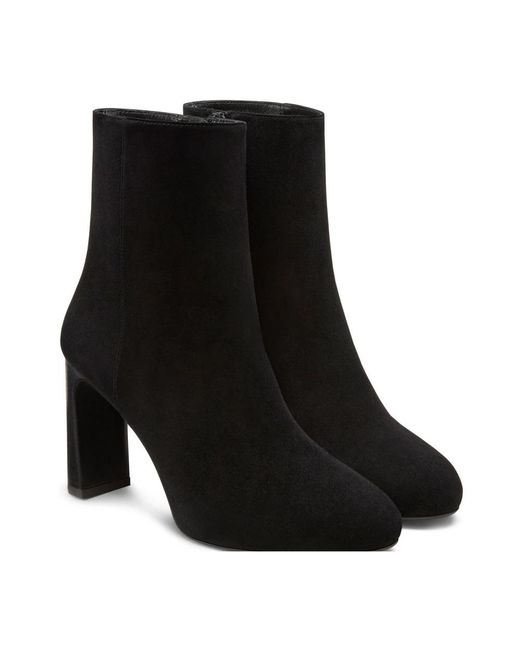Stuart Weitzman Black Babette Platform Zip Bootie