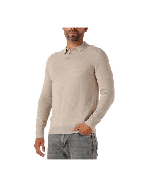 Saint Steve Beiges Polo Für Stilvolle Männer in Natural für Herren