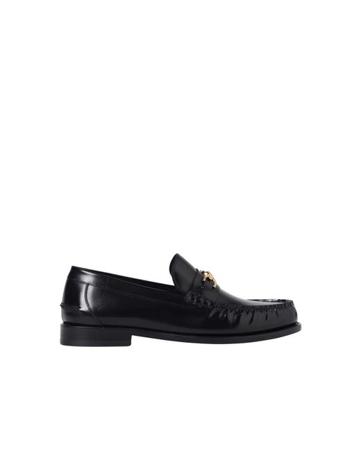 Loafers Versace de hombre de color Black