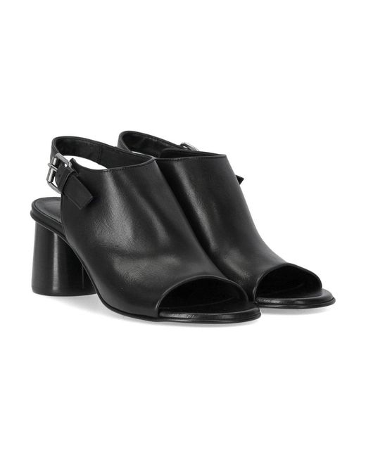 Elena Iachi Black High Heel Sandals