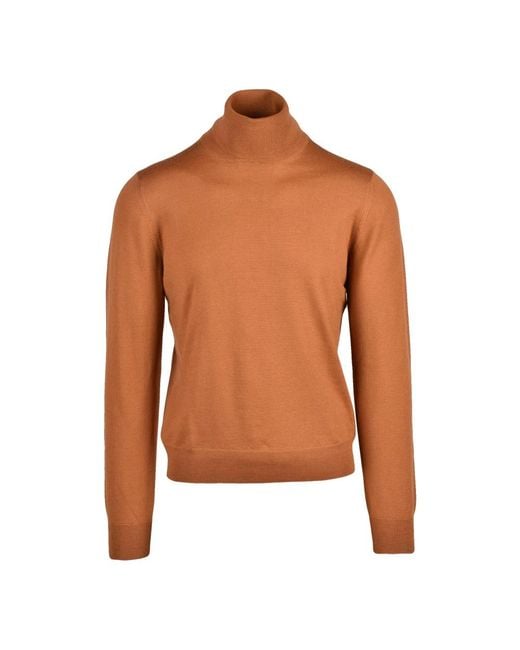 Gran Sasso Brown Turtlenecks for men