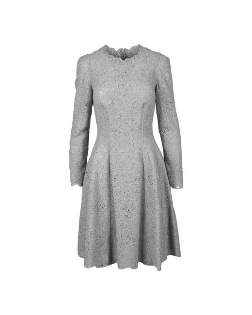 Ermanno Scervino Gray Short Dresses