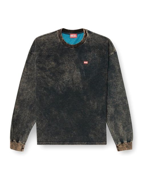 DIESEL Black Long Sleeve T-Shirts