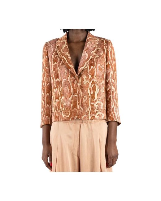Dries Van Noten Brown Blazers