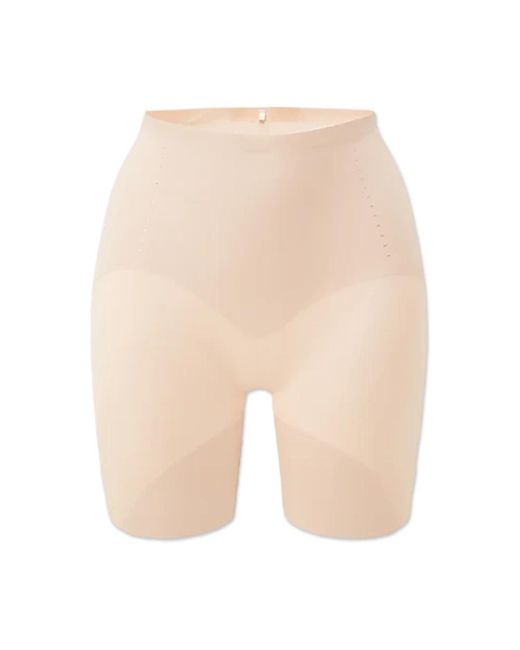 Heist Studios Ondergoed ,Leer Sculpting Perforated Highlight Shorts in het Natural