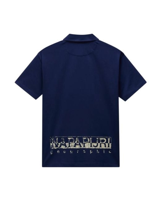 Napapijri Reflect Polo in het Blue voor heren