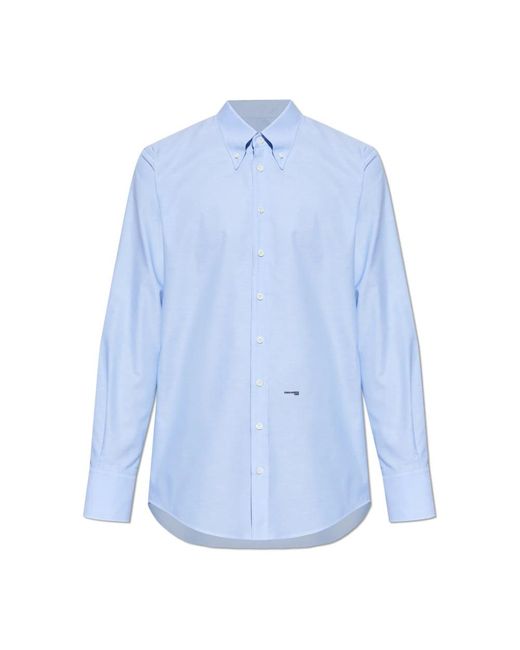 DSquared² Overhemden ,Blauw ,Katoen Classic Shirt in het Blue voor heren
