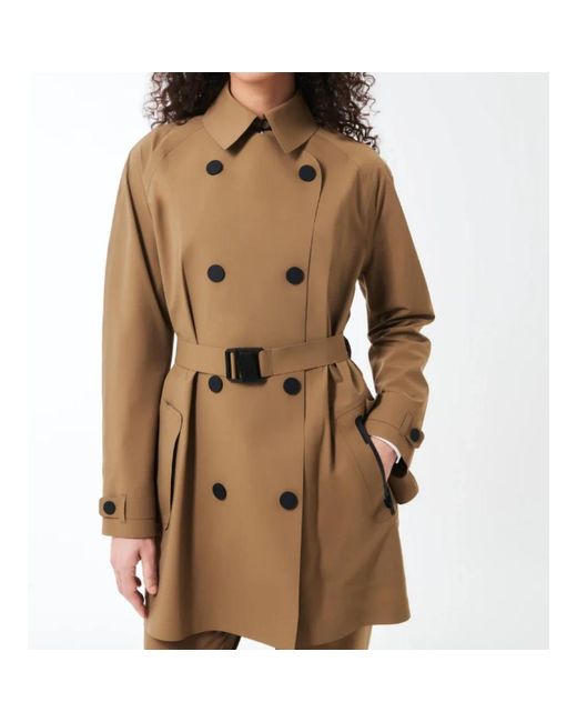 Belted Coats Rrd de color Natural