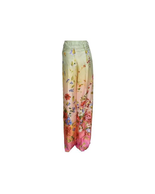 Roberto Cavalli Multicolor Wide Trousers