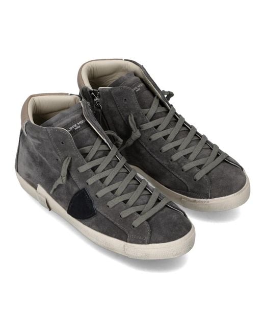 Philippe Model Gray Sneakers for men