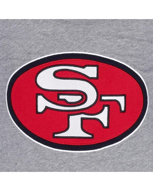 Mitchell & Ness Tops ,Grijs ,Nfl Color Blocked Tee in het Gray voor heren
