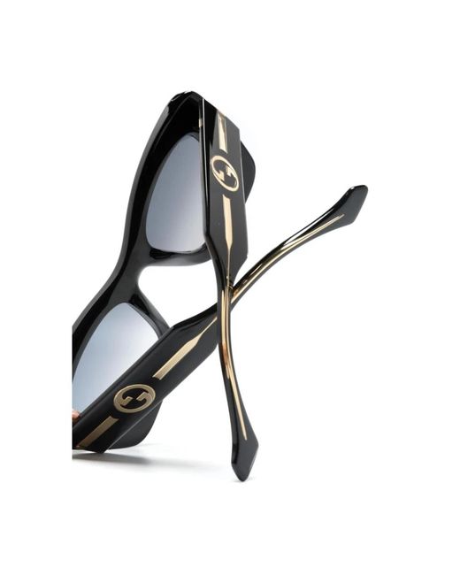 Gucci Black Schwarz/grau getönte sonnenbrille,gg1552s 001 sunglasses,stylische sonnenbrille in havana gold/brown shaded