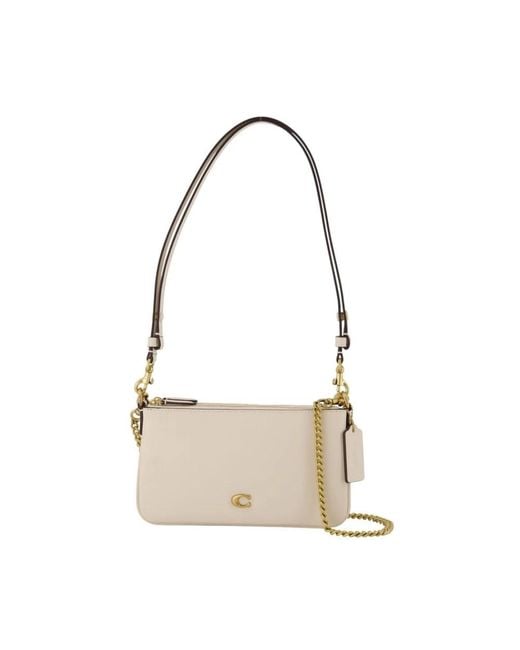 COACH Natural Shoulder Bags