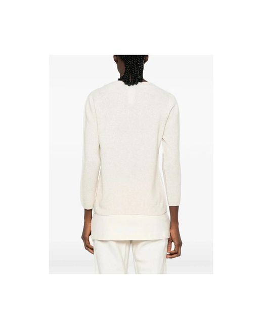 Fabiana Filippi Natural Round-Neck Knitwear