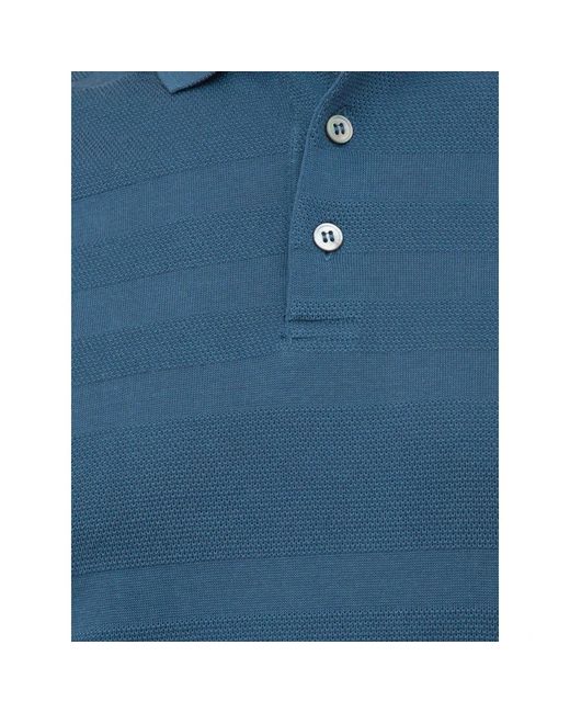 Corneliani Blue Polo Shirts for men