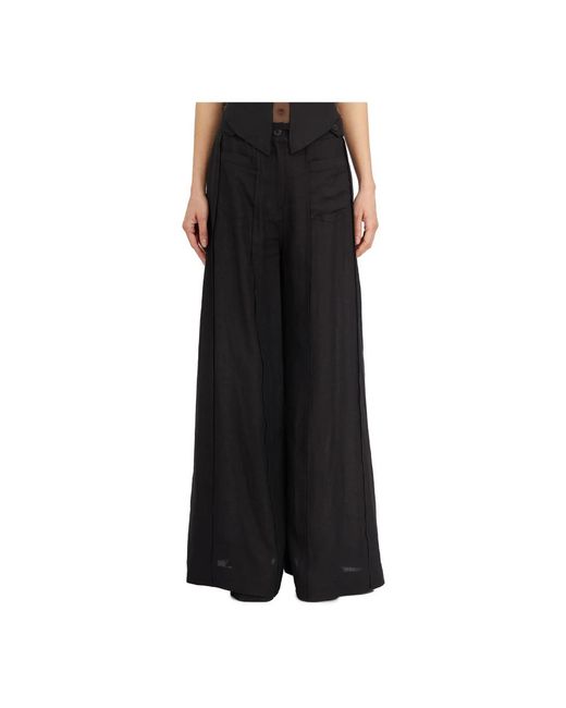 Wide trousers NU Denmark de color Black
