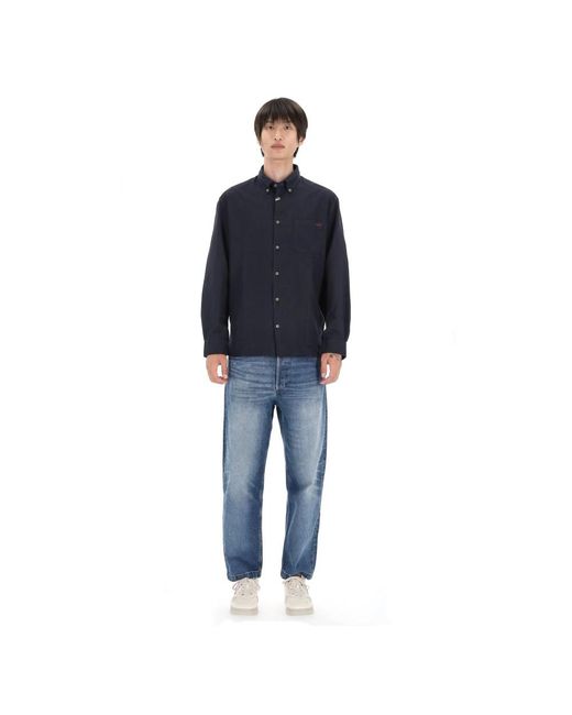 A.P.C. Blue Casual Shirts for men