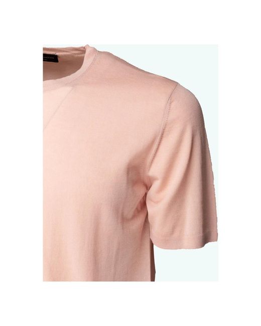 Roberto Collina Pink T-Shirts for men
