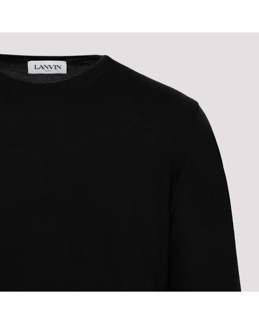 Knitwear > round-neck knitwear Lanvin pour homme en coloris Black