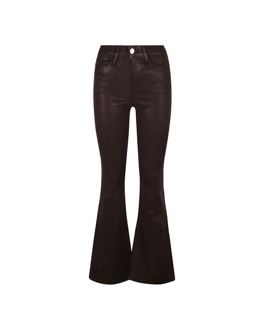 FRAME Brown Hohe flare jeans