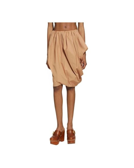 Chloé Natural Midi Skirts