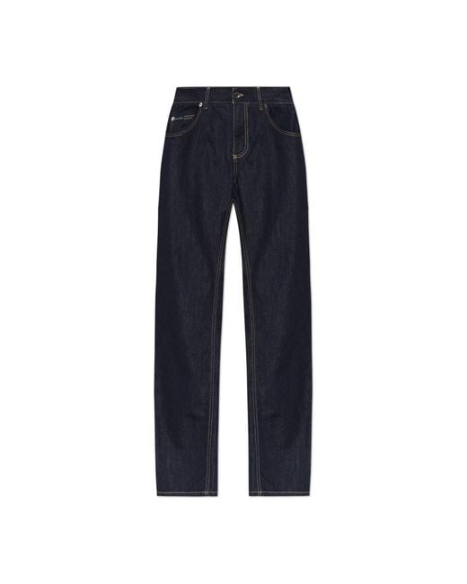 Dolce & Gabbana Blue Straight Fit Jeans for men