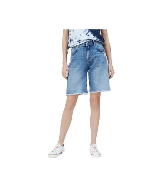 Pepe Jeans Blue Denim Shorts