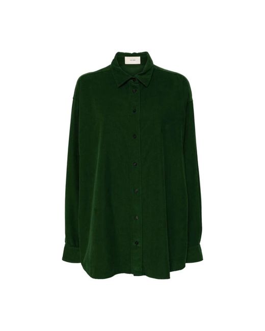 The Row Green Grünes pine shirt