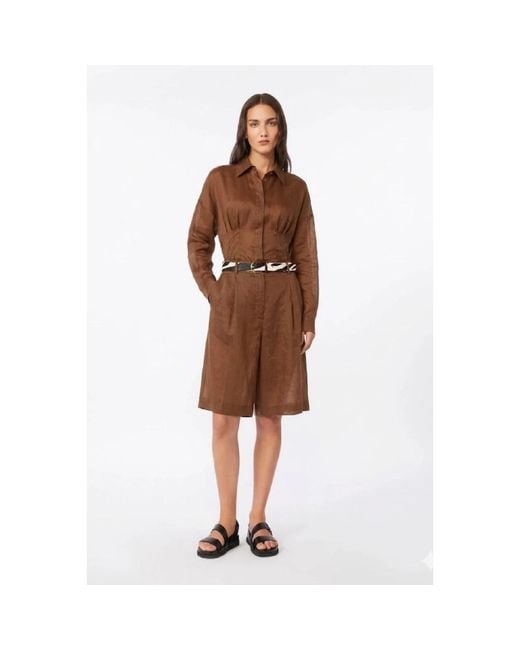 Max Mara Brown Casual Shorts