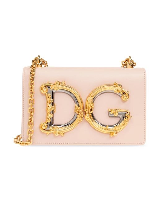 Dolce & Gabbana Natural 'dg girls' schultertasche