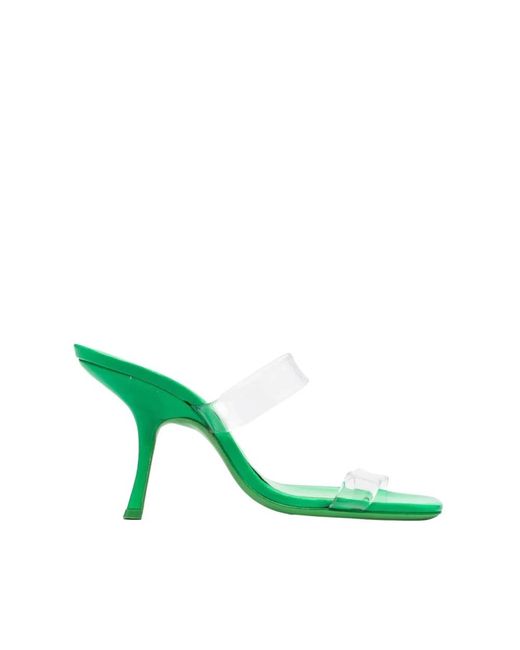 By Far Green High Heel Sandals