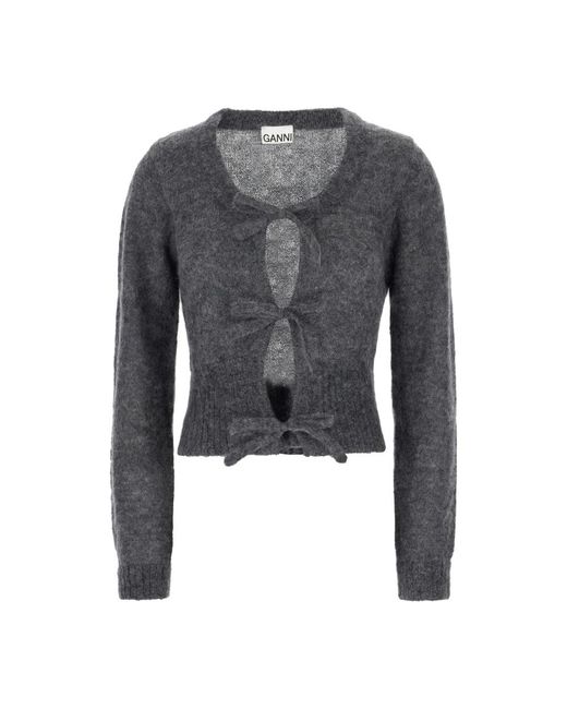 Cardigans Ganni de color Gray