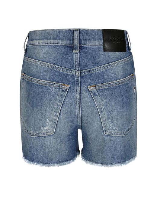 Dondup Blue Kurze denim-shorts für frauen