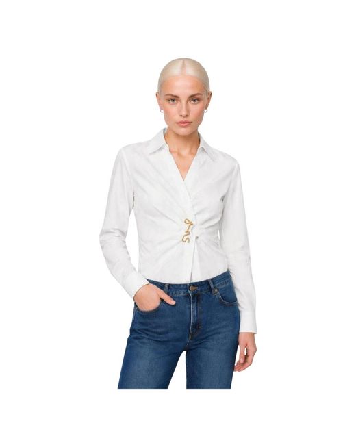 Kocca Wikkelblouse in het White