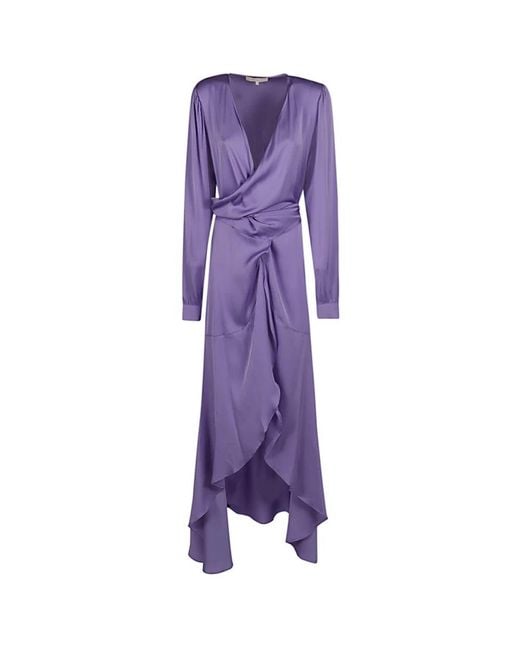 Silk95five Purple Midi Dresses