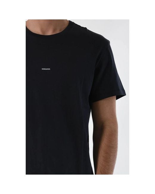 Patrizia Pepe Baumwoll t-shirt mit frontdruck in Black für Herren