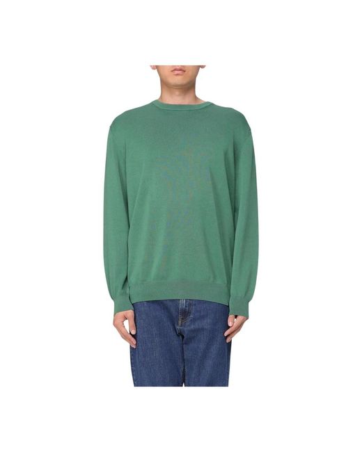 Paul & Shark Green Round-Neck Knitwear for men