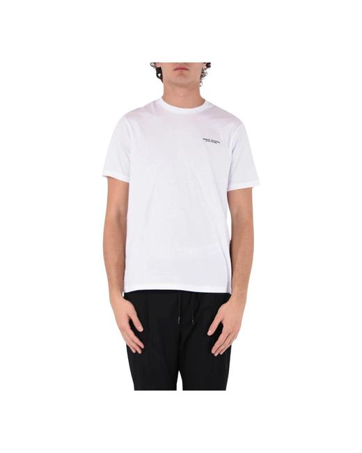 Armani Exchange Logo print regular fit t-shirt in White für Herren